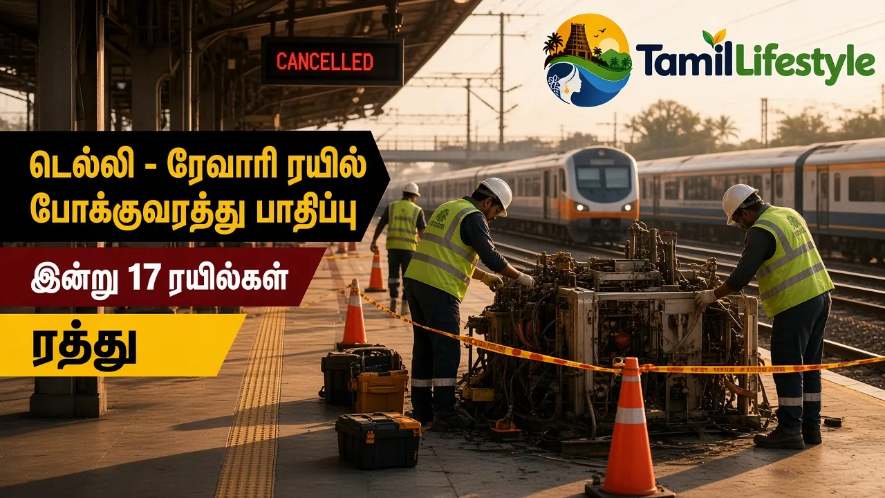 டெல்லி - ரேவாரி ரயில் போக்குவரத்து பாதிப்பு: இன்று 17 ரயில்கள் ரத்து