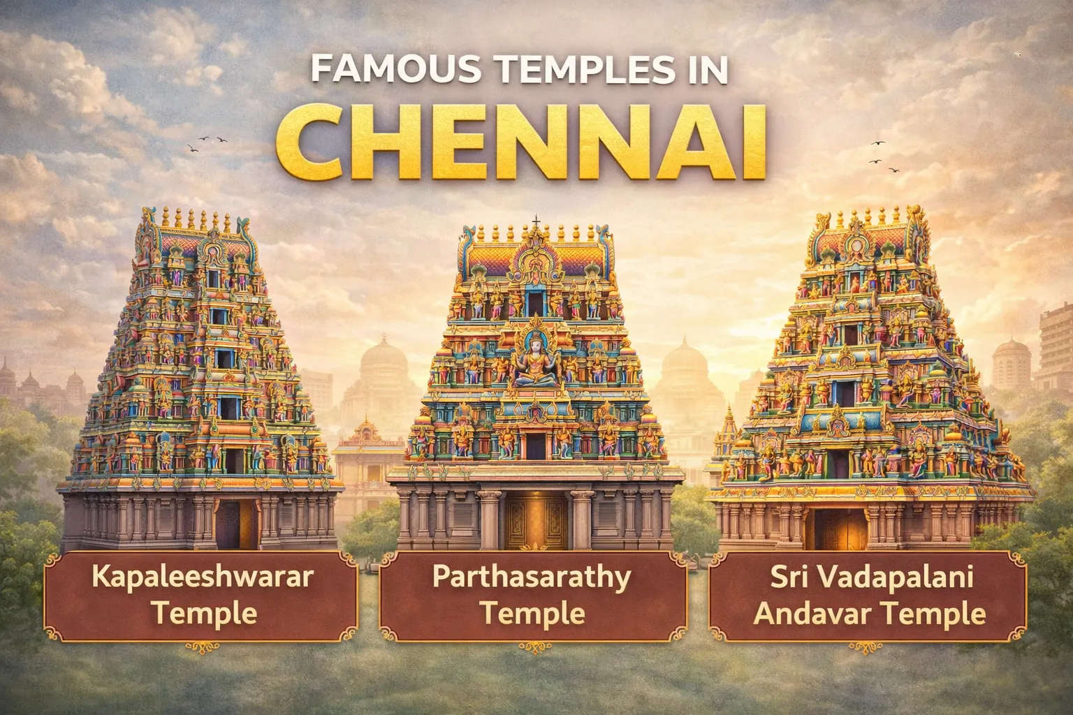 சென்னையின் புகழ்பெற்ற ஆன்மீக தலங்கள்: நீங்கள் கண்டிப்பாக தரிசிக்க வேண்டிய கோயில்கள்