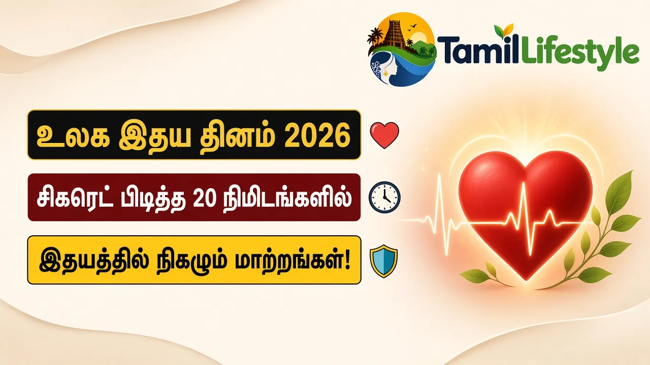 உலக இதய தினம் 2026: சிகரெட் பிடித்த 20 நிமிடங்களில் இதயத்தில் நிகழும் மாற்றங்கள்!