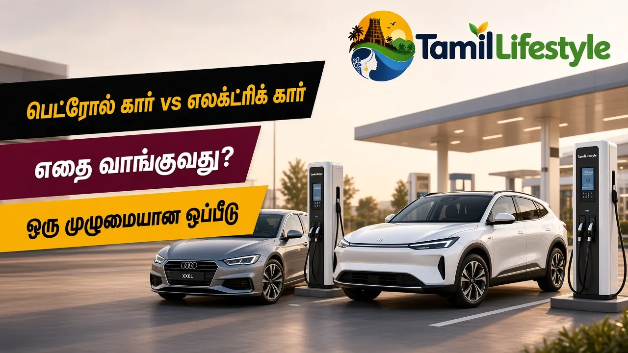 பெட்ரோல் கார் vs எலக்ட்ரிக் கார்: எதை வாங்குவது? ஒரு முழுமையான ஒப்பீடு