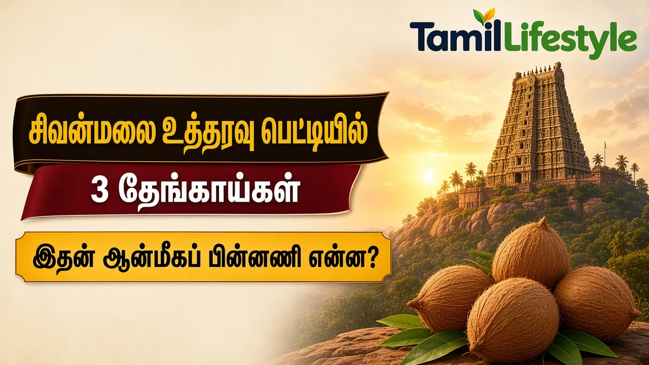 சிவன்மலை உத்தரவு பெட்டியில் 3 தேங்காய்கள்: இதன் ஆன்மீகப் பின்னணி என்ன?
