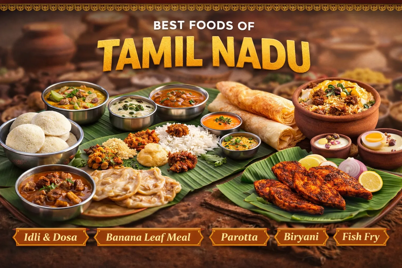 தமிழ்நாட்டின் சுவைமிகுந்த சமையல் கலை: சிறந்த உணவுகளின் ஒரு முழுமையான பார்வை