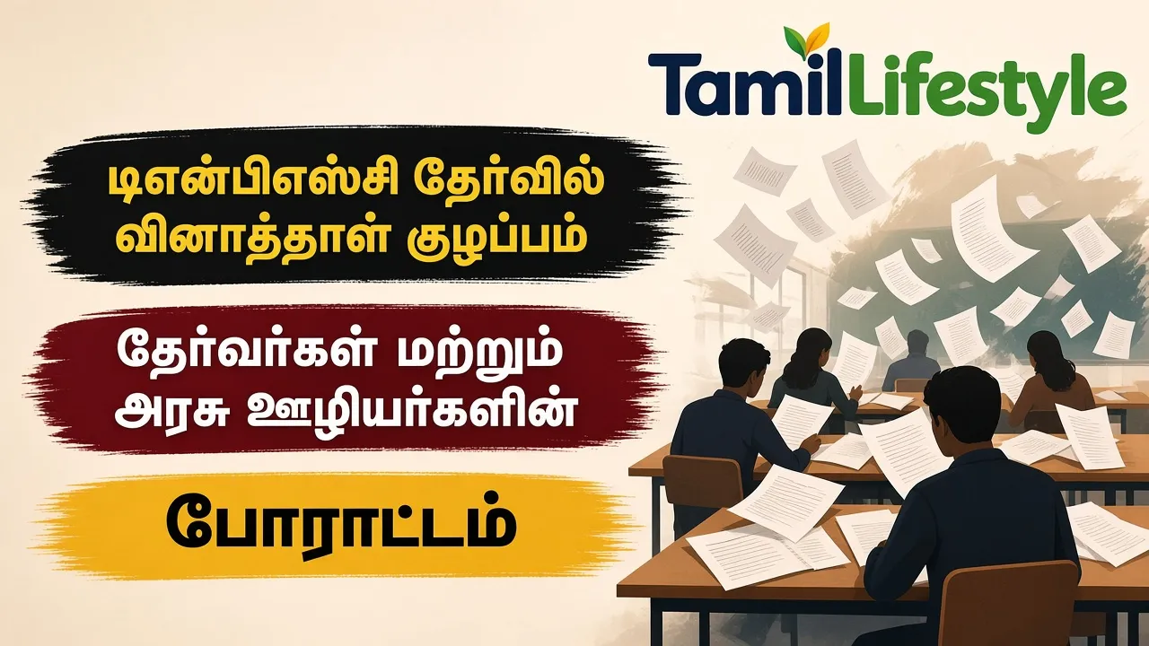 டிஎன்பிஎஸ்சி தேர்வில் வினாத்தாள் குழப்பம்: தேர்வர்கள் மற்றும் அரசு ஊழியர்களின் போராட்டம்
